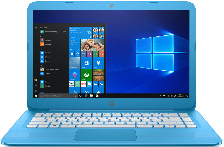 Laptop HP Stream 14 - wygląd ogólny wydajny laptop lekki wytrzymała obudowa