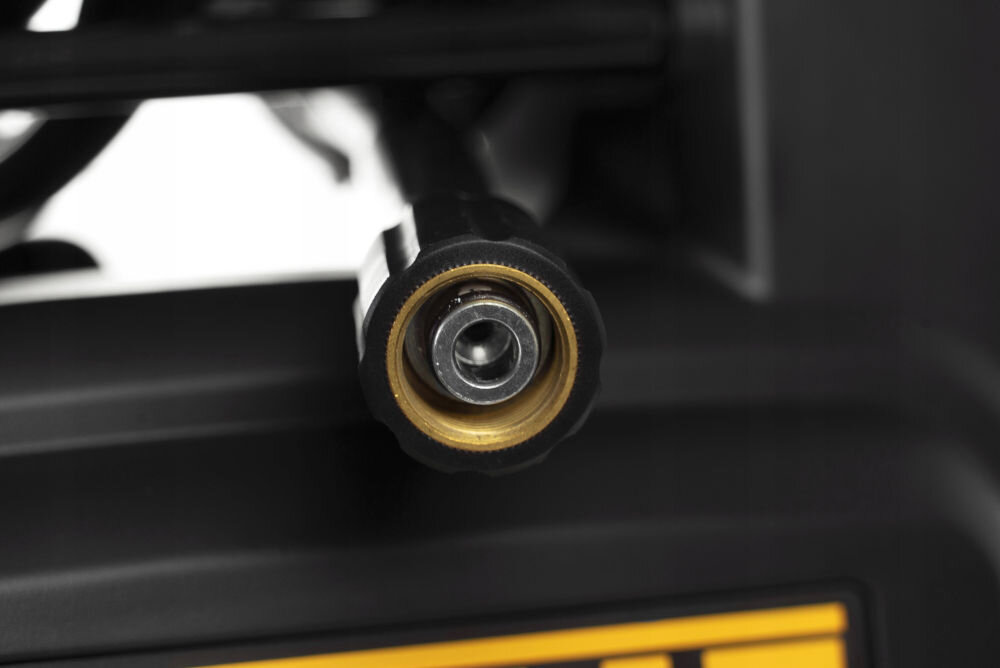 Myjka ciśnieniowa DEWALT DXPW002ME silnik elektryczny moc 2100 W cisnienie 150 barow wysokawydajnosc tloczenia 450 litrow na godzine moc przylaczeniowa 2,1 kW