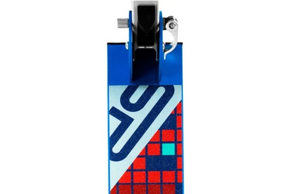 Hulajnoga SPOKEY Duke Niebiesko czerwony antypoślizgowa wykładzina