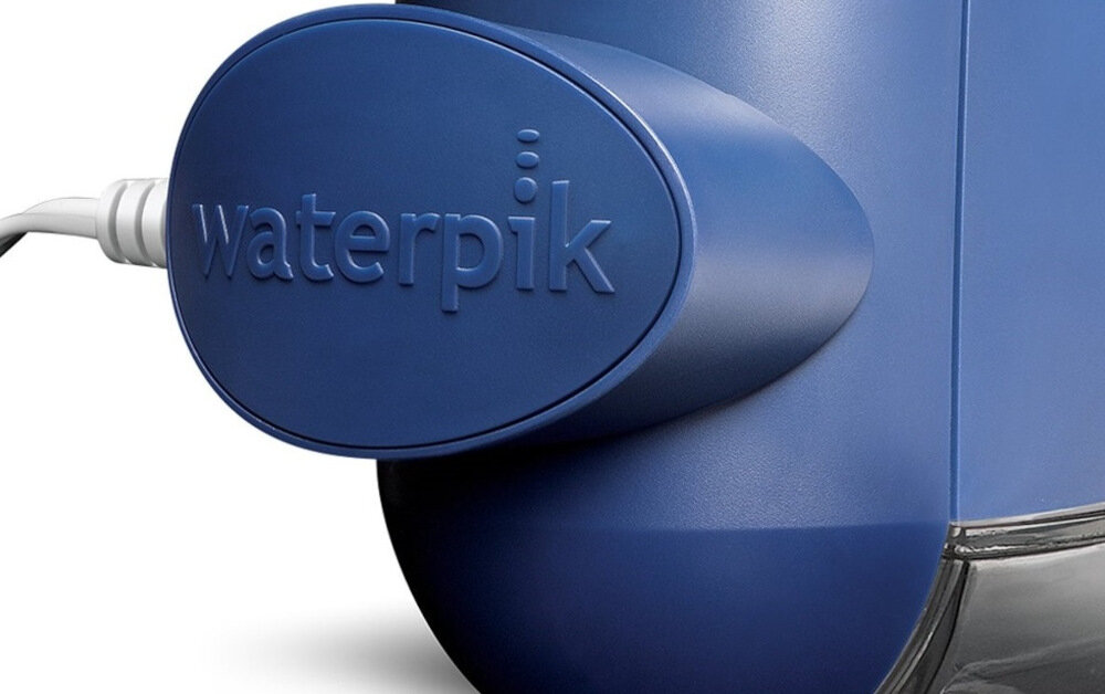 Irygator WATERPIK WP-563 Granatowy nowy system szybkiego ladowania indukcyjnego cicha konstrukcja 3 ustawienia obrotowa koncowka