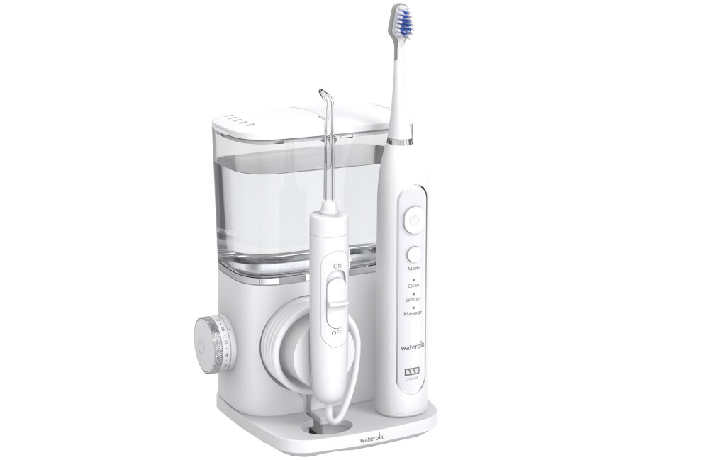 Szczoteczka soniczna WATERPIK CC01 + Irygator zasilanie timer 2-minutowy egar ledowy wskaznik ladowania