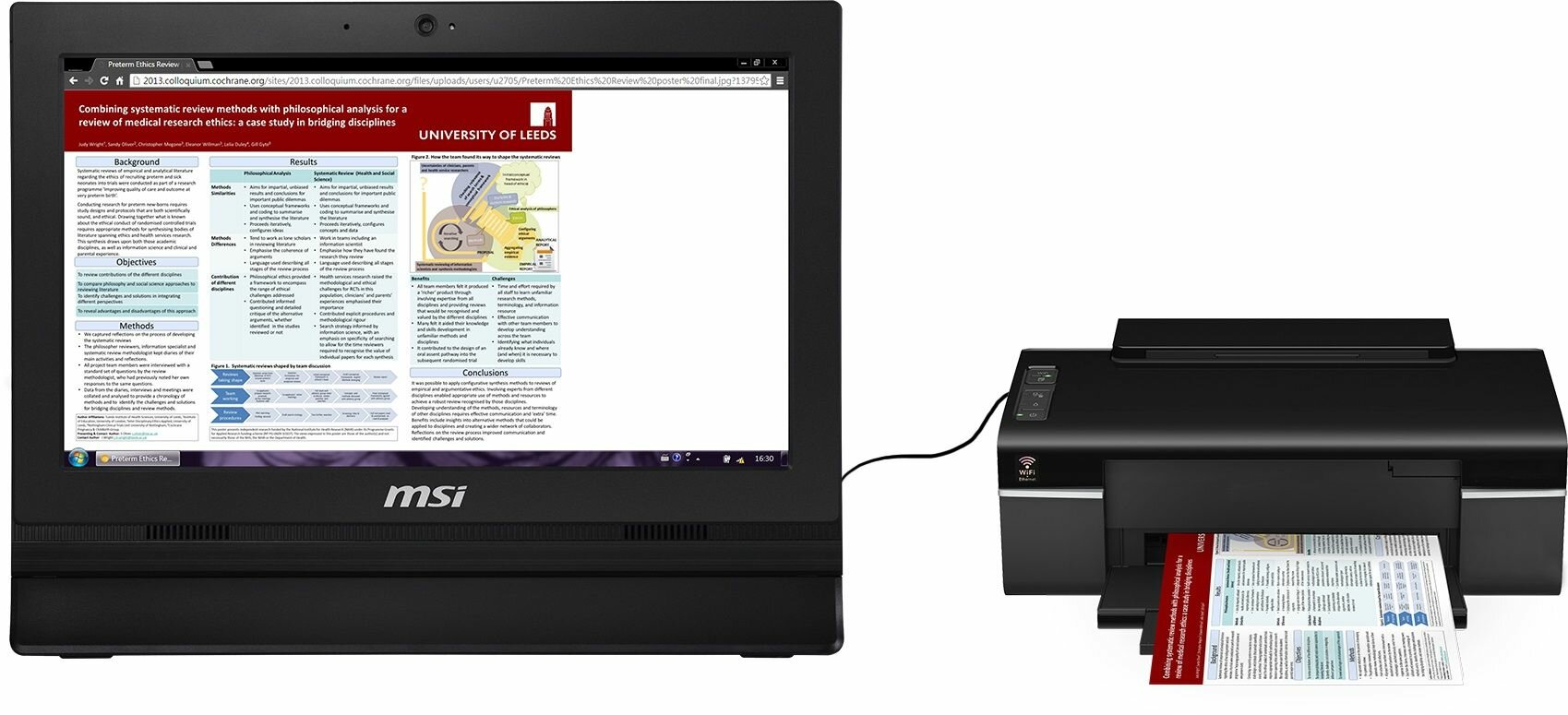 Komputer MSI Pro 16T 7M - Port drukarkowy