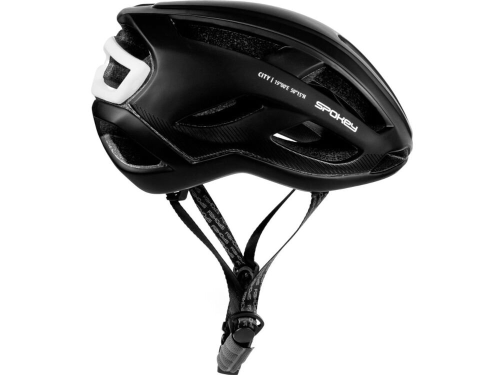 Kask rowerowy SPOKEY City czarny (rozmiar 58-61) regulacja