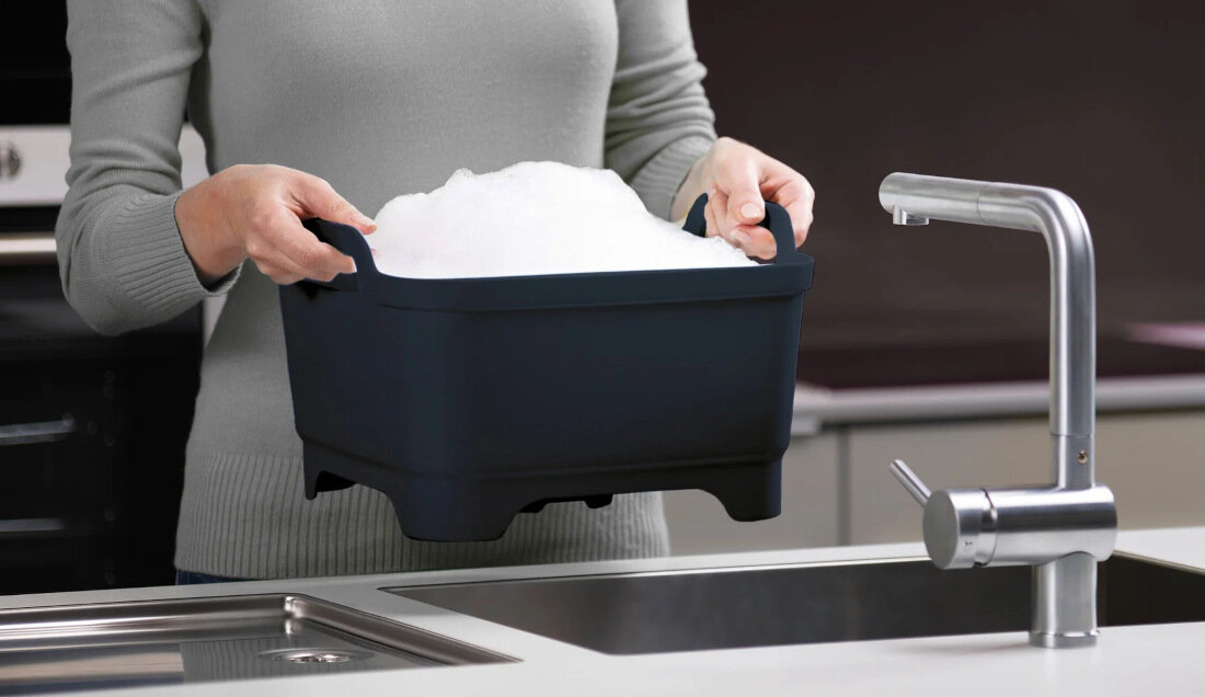 Miska JOSEPH JOSEPH 85056 Wash&Drain Czarny użytkowanie korzystanie standardowe zlewy wszechstronność