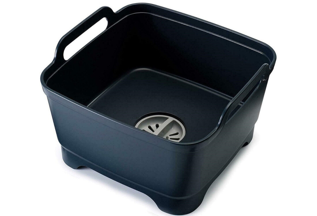 Miska JOSEPH JOSEPH 85056 Wash&Drain Czarny Ergonomiczne rączki Wygodne uchwyty ułatwienie przenoszenie przestawianie łatwość użytkowania