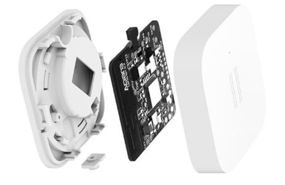 Czujnik drgań AQARA DJT11LM ZigBee nieskomplikowana konstrukcja latwy montaz tasma samoprzylepna na korpusie