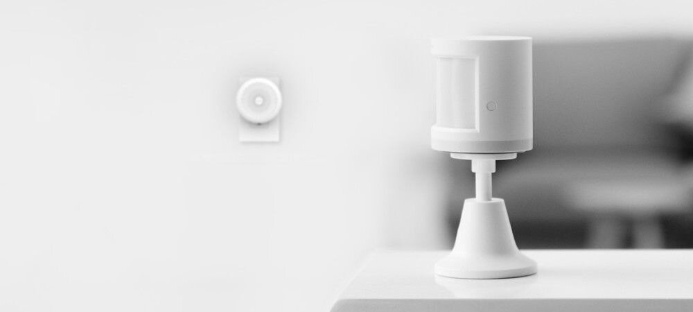 Czujnik ruchu AQARA RTCGQ11LM ZigBee ZigBee szerokie pole widzenia 170 stopni dla odleglosci do 7 metrow podstawka 360 stopni dostosowanie kata widzenia trzy tryb czulosci