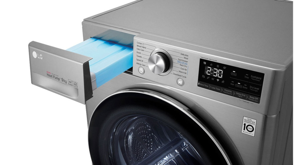 Suszarka LG RC90V9EV2Q - Panel tryb oszczędzania czasu lub energii