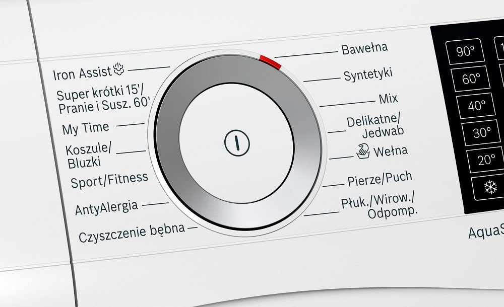 Pralko-suszarka BOSCH WDU28520PL panel sterujący DirectSelect