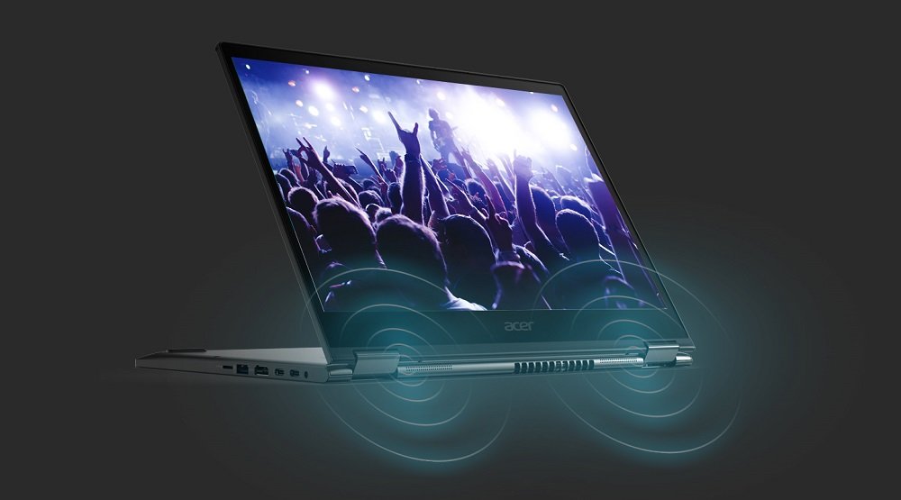Laptop ACER Spin 5 wyraźny dzwięk Acert True Harmony