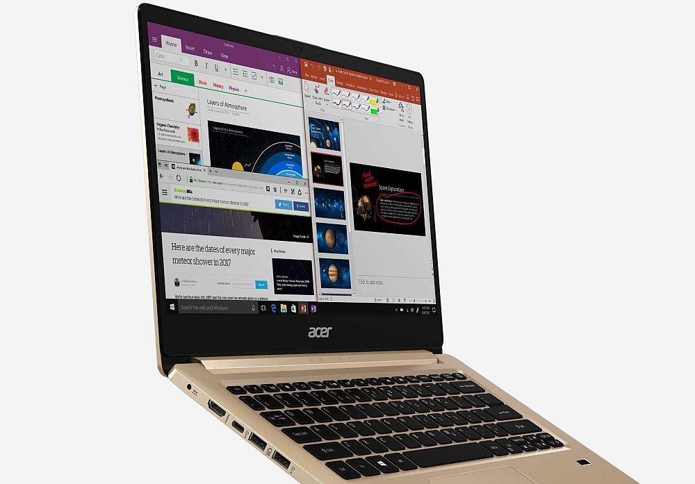 Laptop Acer Swift 1 System Windows 10 Home czytnik linii papilarnych weryfikacja tożsamości