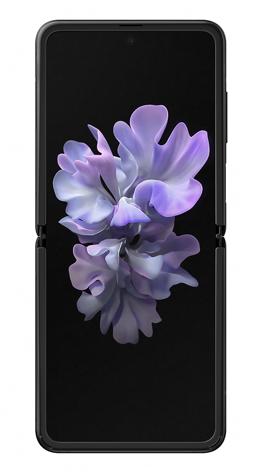 phpJiRZrW galaxy z flip open front black mirror 191224