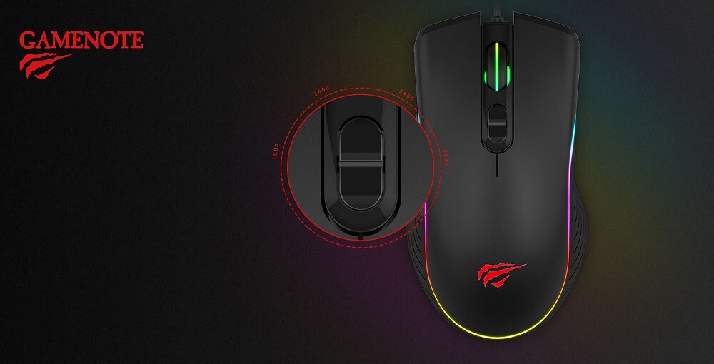 Mysz HAVIT MS1006 RGB  - Optyczny sensor 