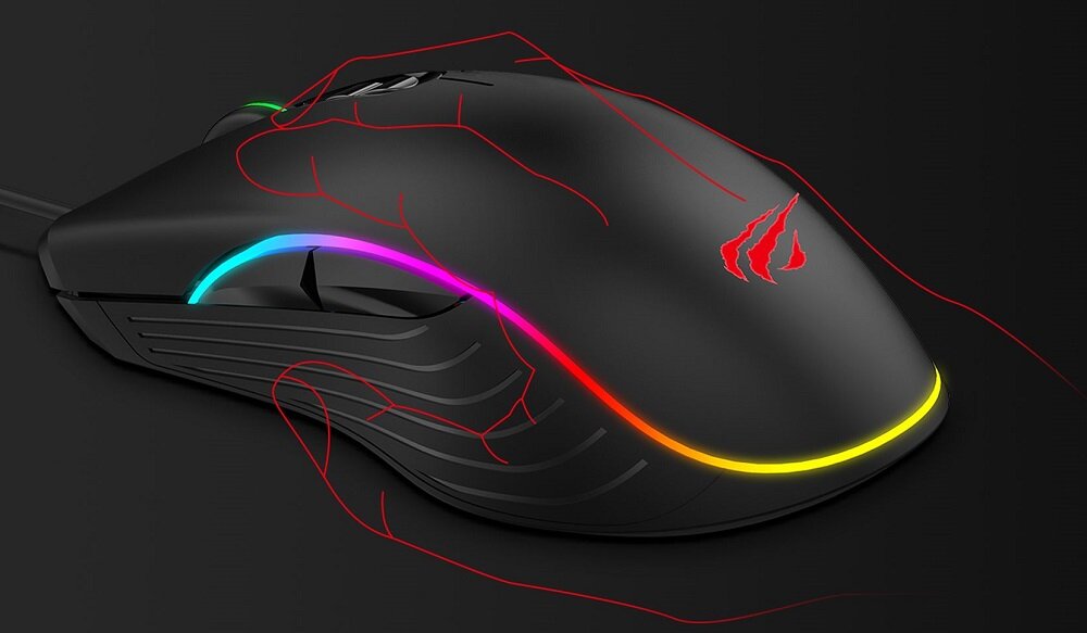 Mysz HAVIT MS1006 RGB  - desgign 