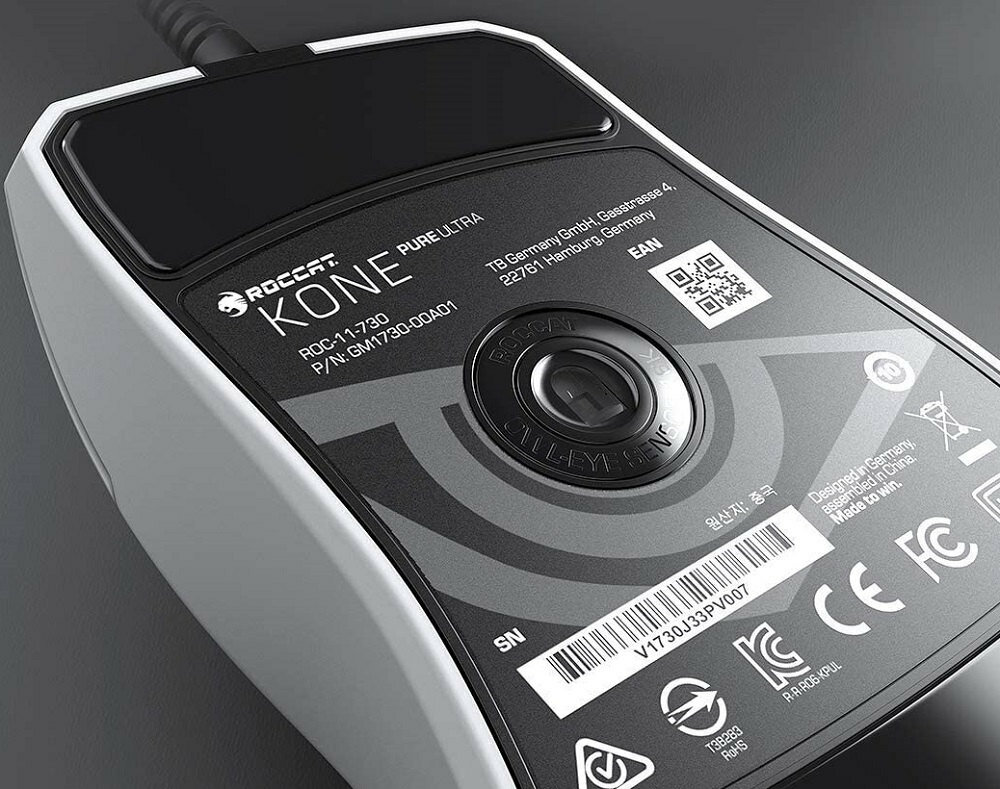 Mysz ROCCAT Kone Pure Ultra Biały - mechanika klikania