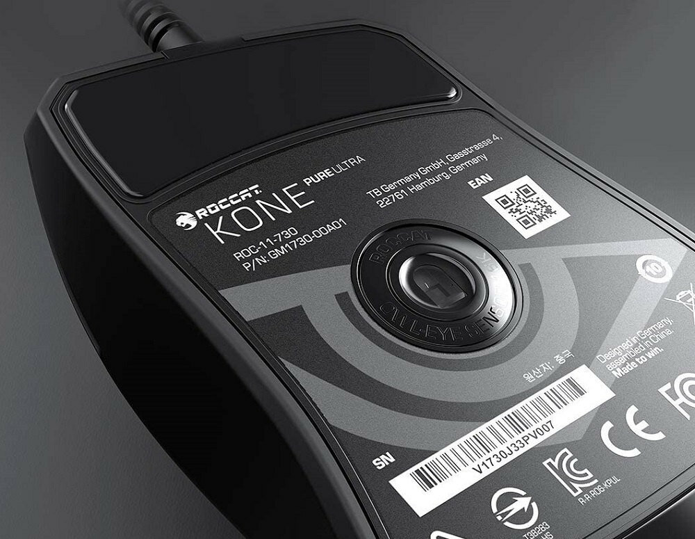 Mysz ROCCAT Kone Pure Ultra Czarny - Czujnik ROCCAT Owl-Eye