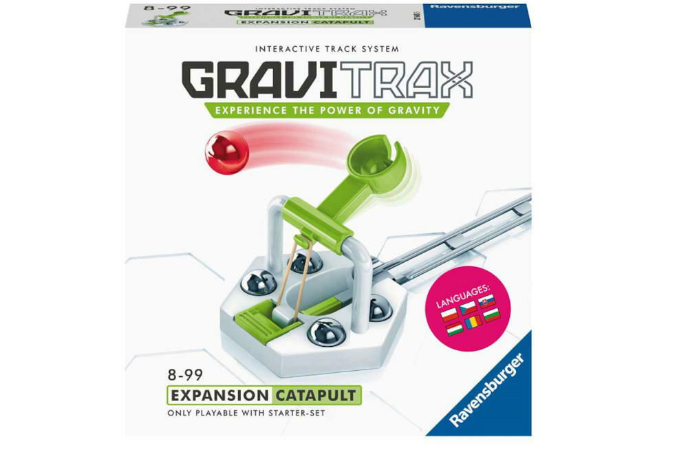 RAVENSBURGER-Gravitrax-wyrzutnia zestaw wyrzutnia kulki gumeczki instrukcja karta gwarancyjna