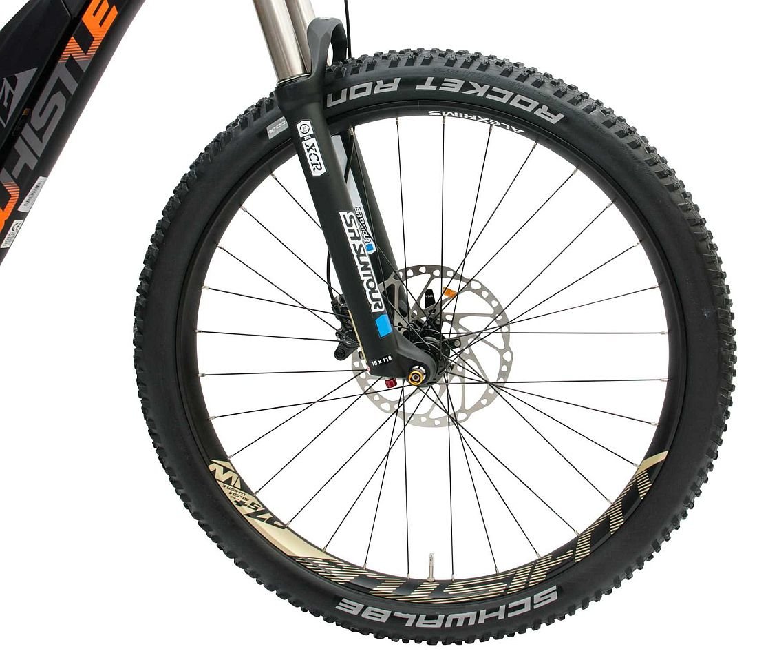 Rower elektryczny WHISTLE Younder S M18 Czarny - koła