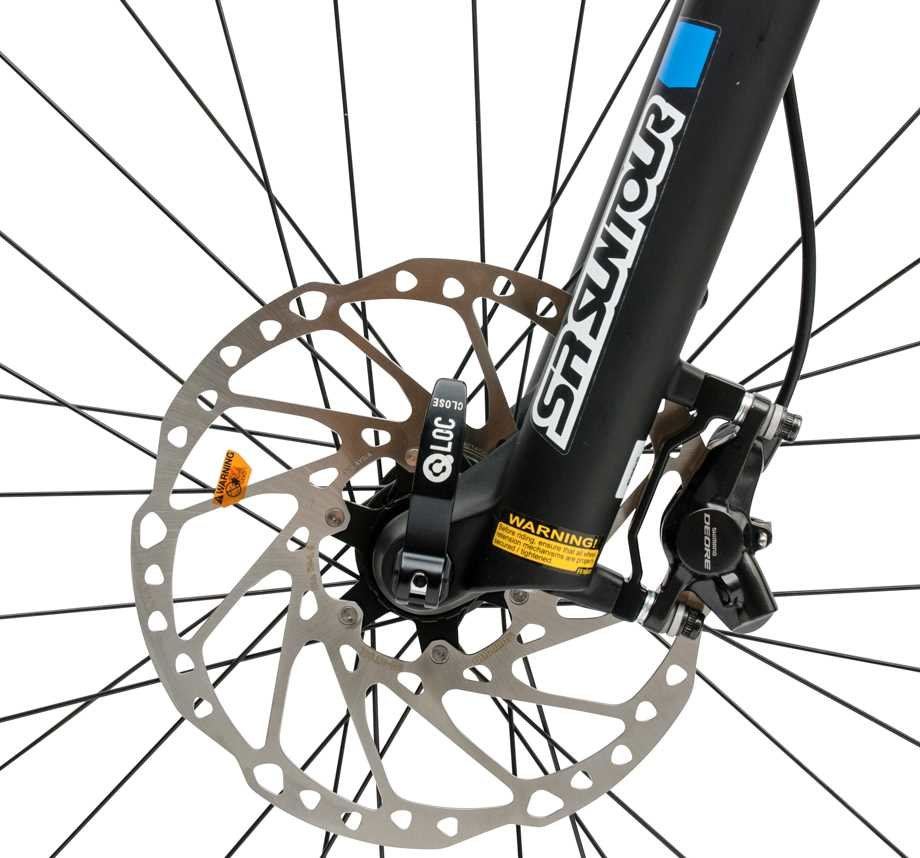 Rower elektryczny WHISTLE Younder S M18 Czarny - hamulce