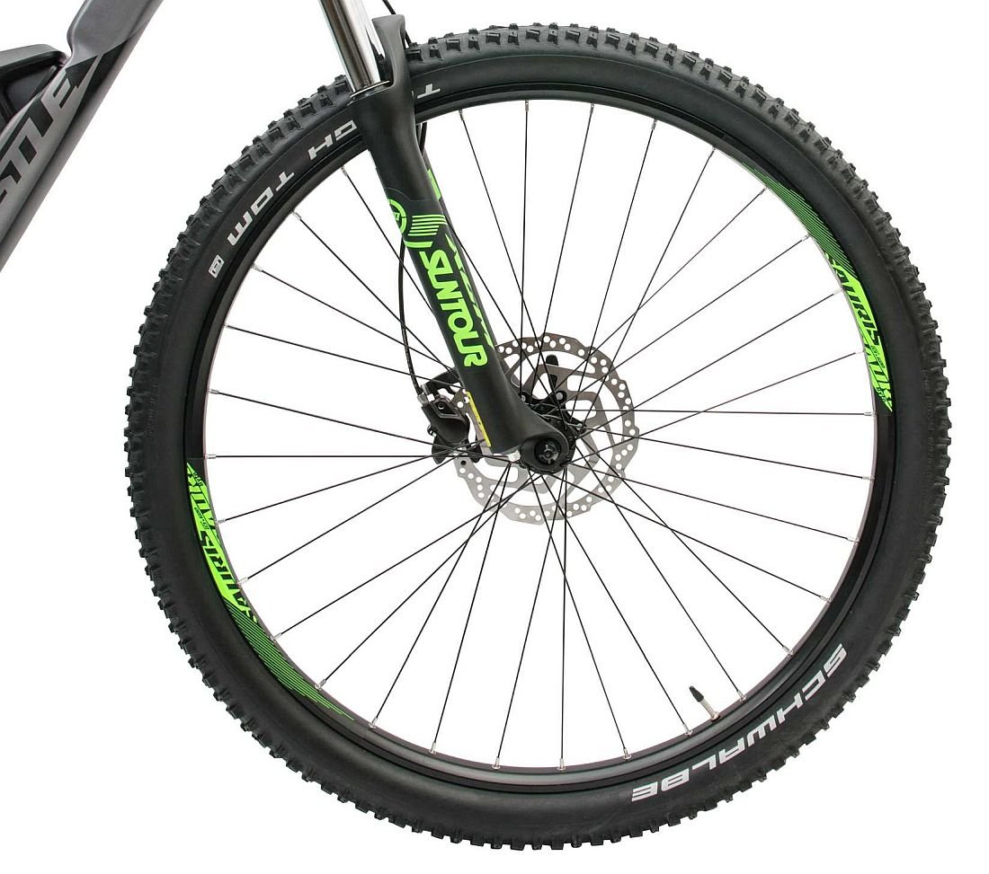 Rower elektryczny WHISTLE B-Race CX 500 M18 Czarny - koła