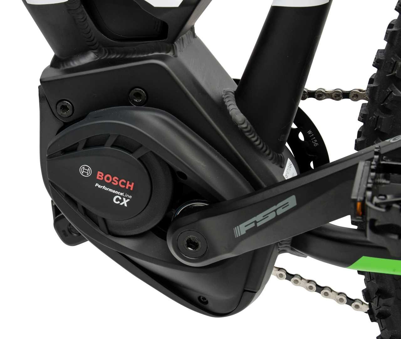 Rower elektryczny ATALA B-Cross CX 400 M18 Czarno-zielony  - silnik