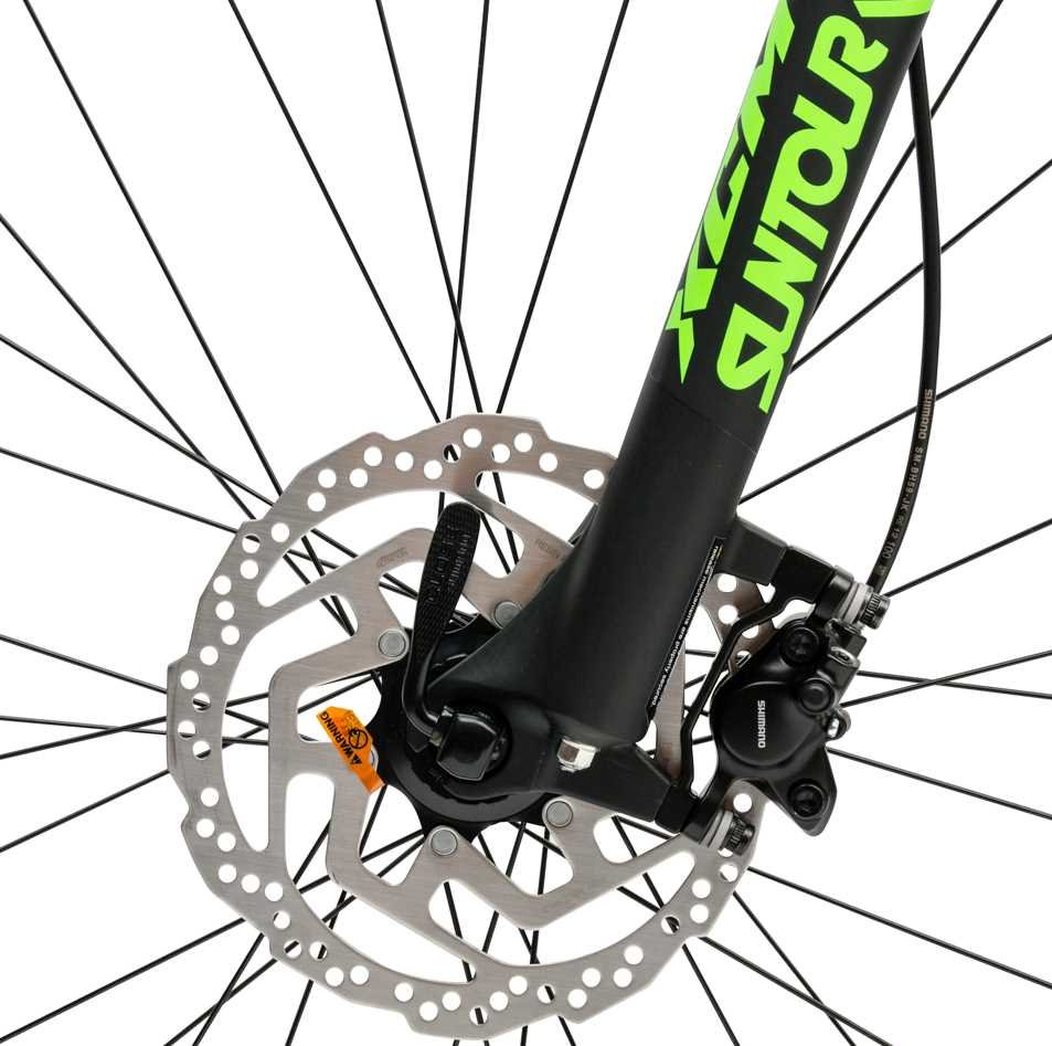 Rower elektryczny ATALA B-Cross CX 400 M18 Czarno-zielony  - hamulce