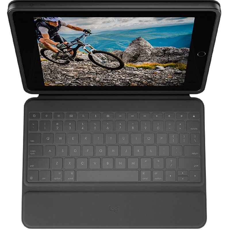Etui z klawiaturą LOGITECH Rugged Folio do iPada Szary