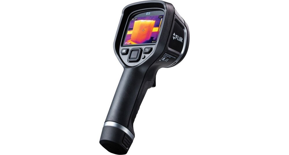 Kamera termowizyjna FLIR E5-XT termowizja budownictwo obiektyw pomiar temperatura wifi obsługa łączność bateria