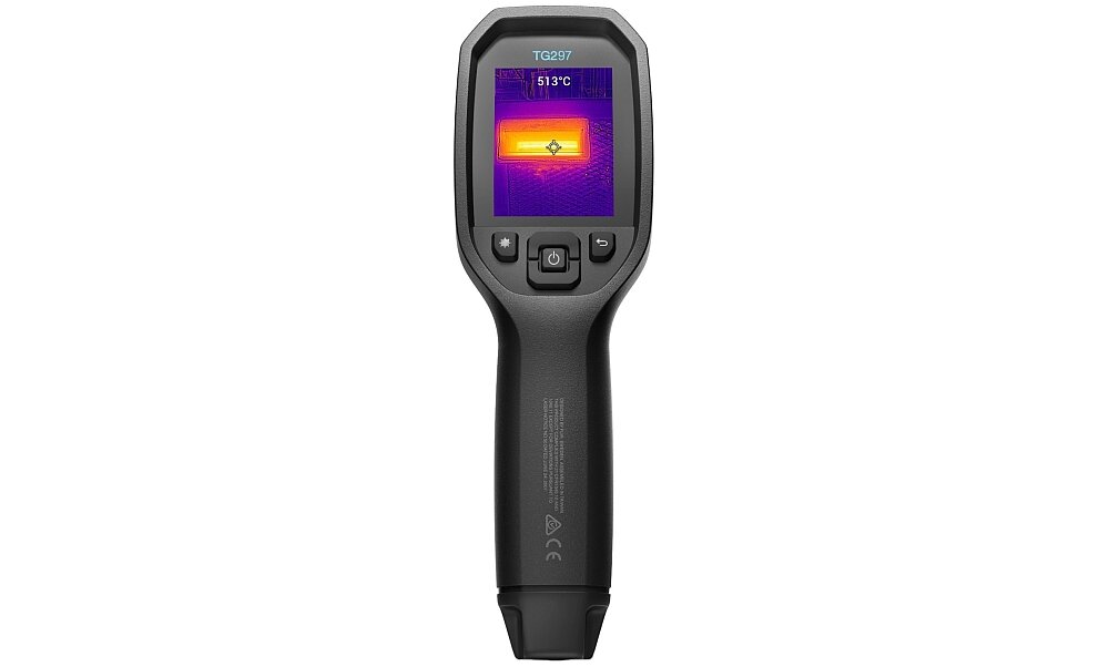 Kamera termowizyjna FLIR TG297 ekran pomiar dokładność bateria obudowa