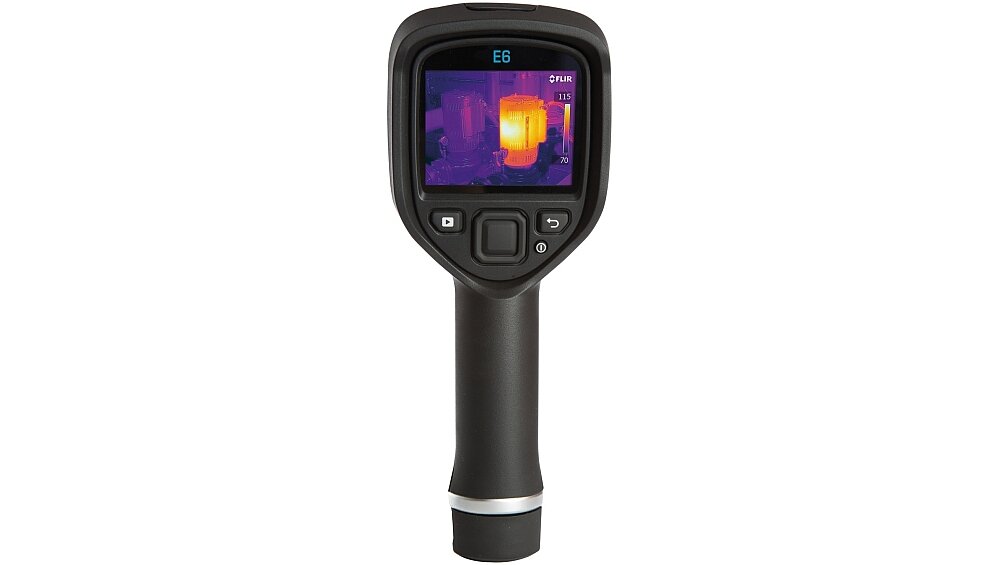Kamera termowizyjna FLIR E6-XT ekran pomiar dokładność bateria obudowa