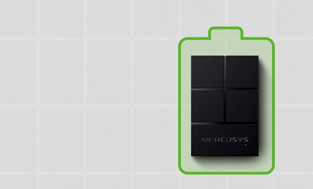 Switch MERCUSYS MS105G - Maksymalna dyskrecja brak wentylatora ograniczenie zużycia energii