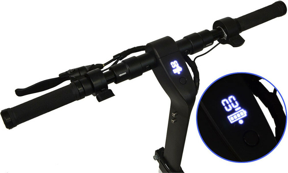 Hulajnoga elektryczna ENERO Tesoro Czerwony wyswietlacz oswietlenie