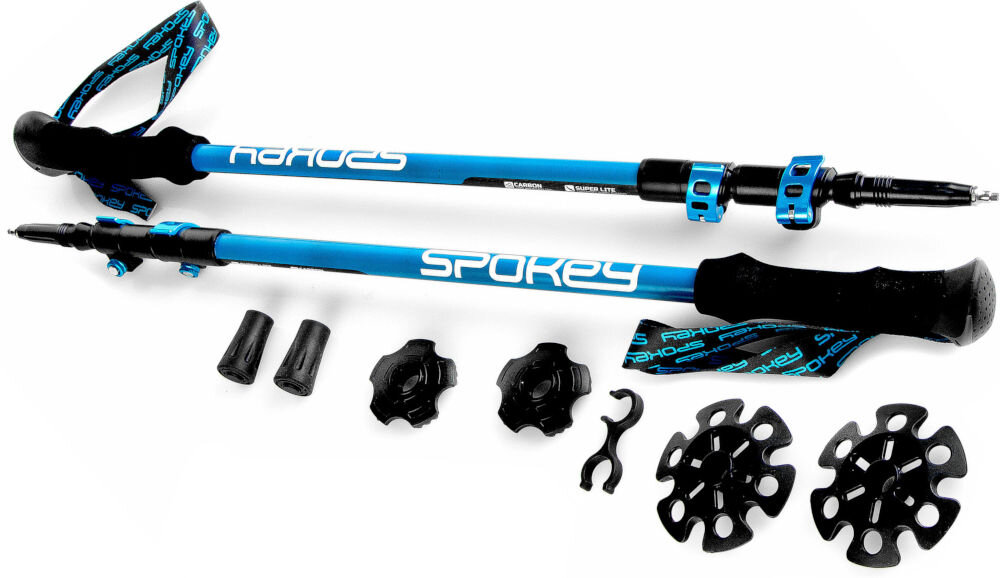 Kijki do nordic walking SPOKEY (105 - 135 cm) Carbon elementy zestaw