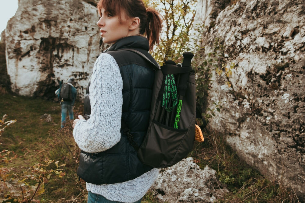 Kijki do nordic walking SPOKEY (105 - 135 cm) Sky Run regulacja składanie antishock