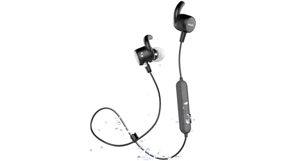 Słuchawki dokanałowe PHILIPS TASN503BK00 - wodoodporność