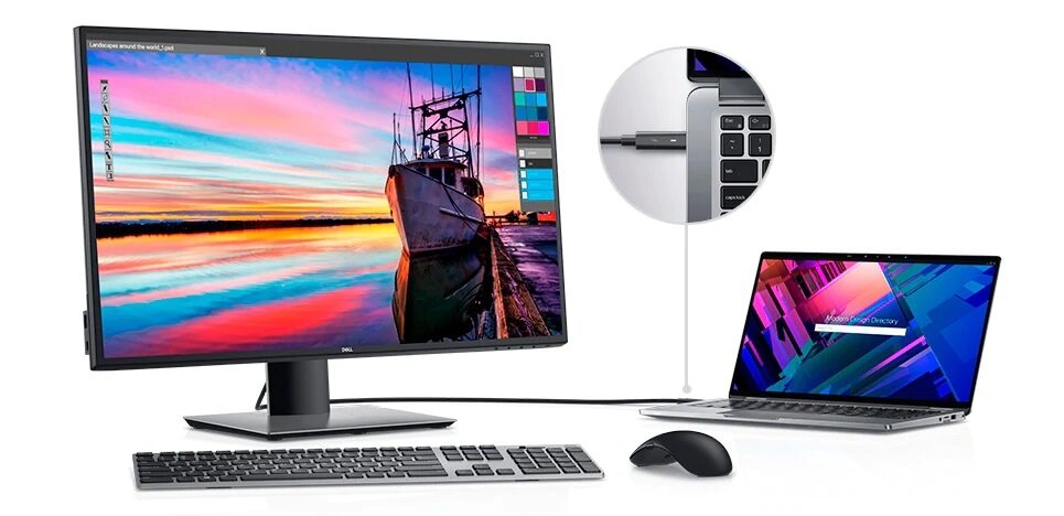 Monitor DELL U2720Q - Panoramiczny format obrazu 16:9