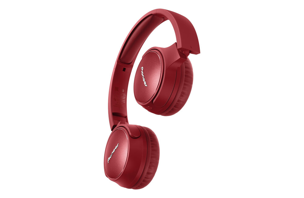 SŁUCHAWKI BLUETOOTH PIONEER SES6BNR ANC NAUSZNE CZERWONE odbieranie połączeń wbudowany mikrofon