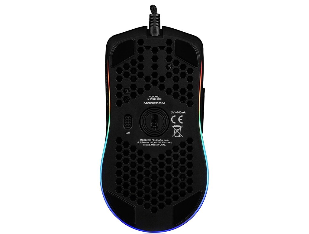 Mysz MODECOM Volcano Shinobi 3360 - sensor optyczny uniwersalność precyzja działania