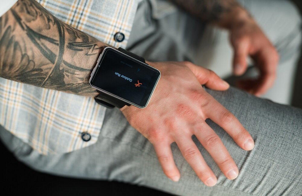 Smartwatch GARETT WatchPhone OnePro Srebrny plusometr ćwiczenia