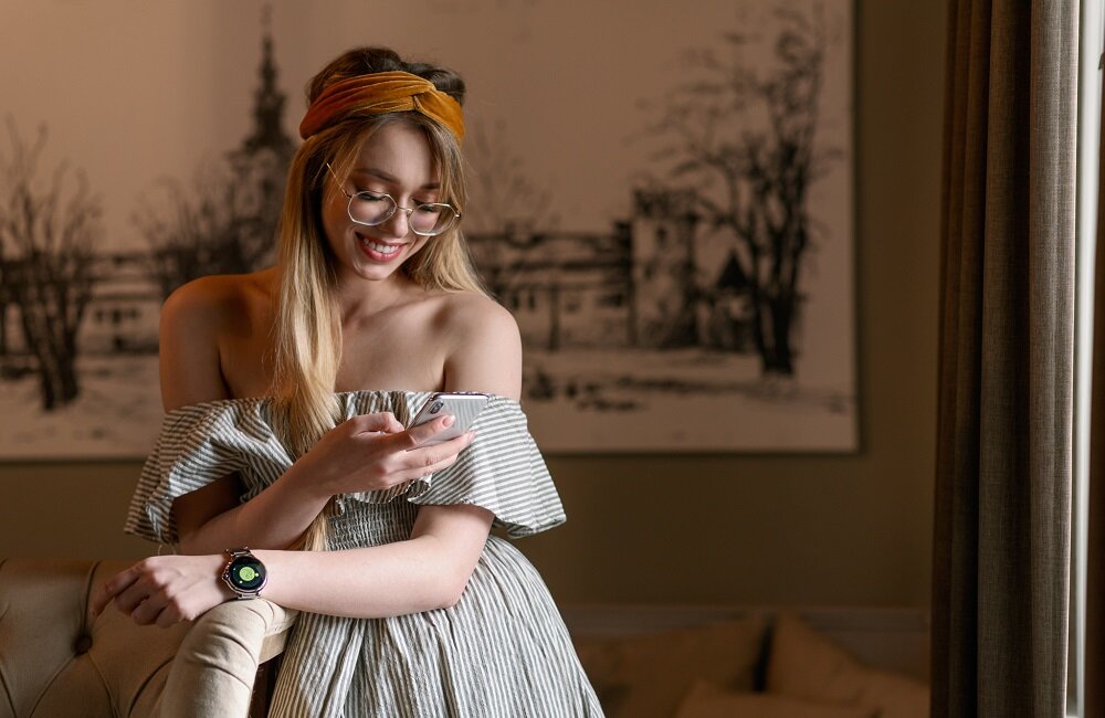 smartwatch Garett Women Karen Brązowy wymiana paska różne kolory
