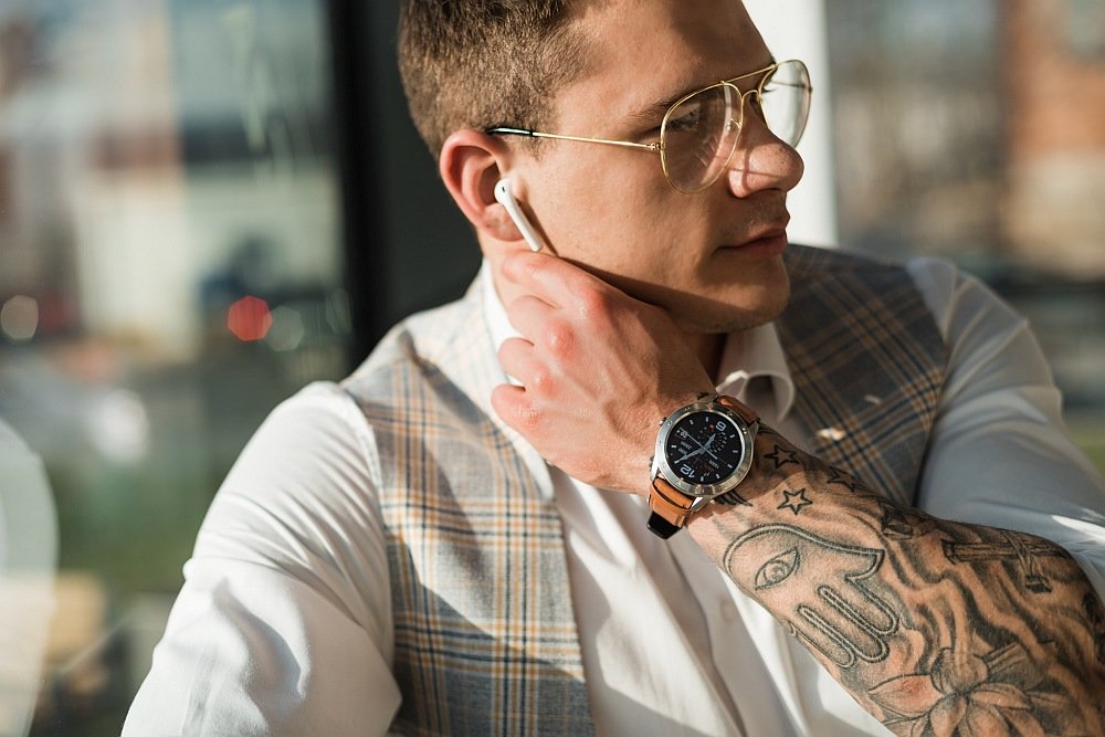 Smartwatch GARETT GT22S powiadomienia wiadomości łączność smartfon ekran wyświetlacz 