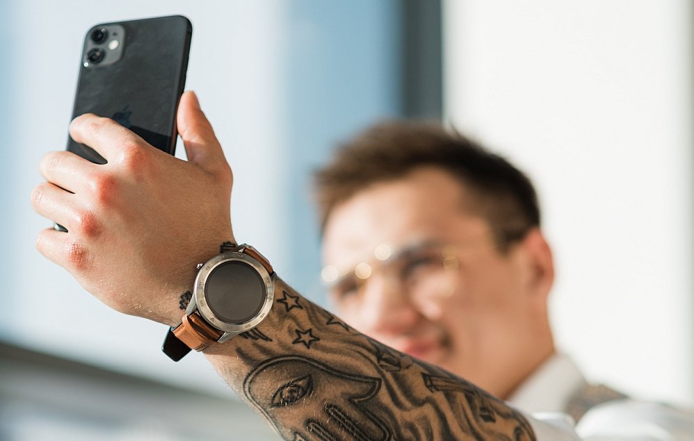 Smartwatch GARETT GT22S smartfon łączność aplikacja aparat migawka muzyka sterowanie 