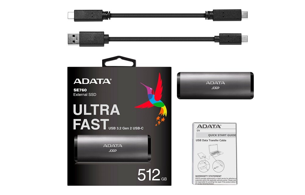 Dysk ADATA SE760 - Zestaw 