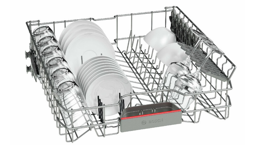 Zmywarka BOSCH SMV68MX05E funkcje dodatkowe kosz składanie osz sztućce filiżanki półki filtr asystent dozowania sygnał wskaźnik
