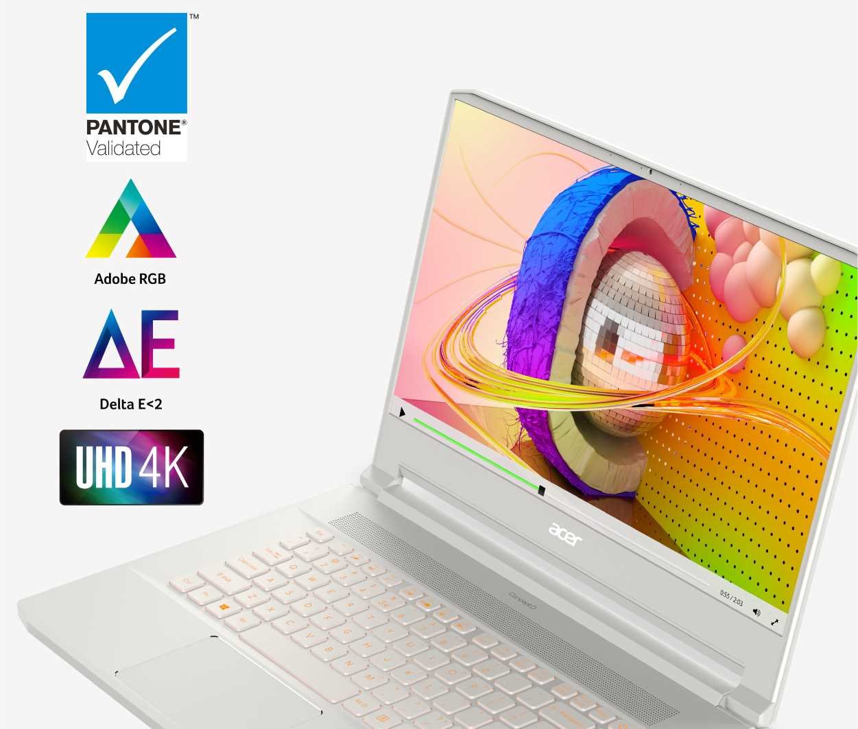 Laptop ACER ConceptD 7 - odwzorowanie kolorów
