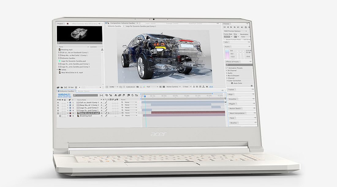 Laptop ACER ConceptD 7 - NVIDIA RTX