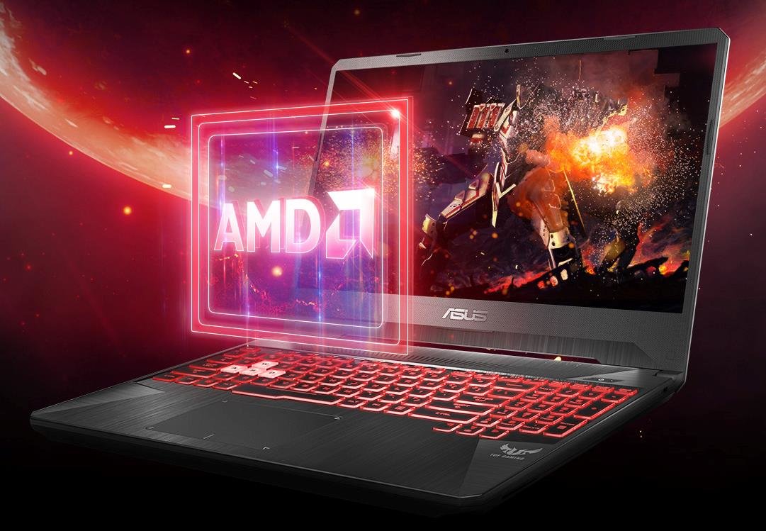 Laptop ASUS TUF Gaming FX505 procesor amd ryzen