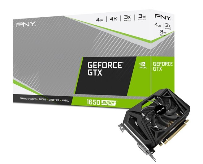 Karta graficzna PNY GeForce GTX 1650 Super Single Fan 4GB NVIDIA Turing tryb boost