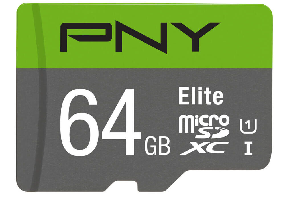Karta pamięci PNY microSDXC Elite 64GB prędkość oczytu zapisu do 100 MB/s klasa szybkości UHS-I / U1 prędkość zapisu minimum 10 MB/s