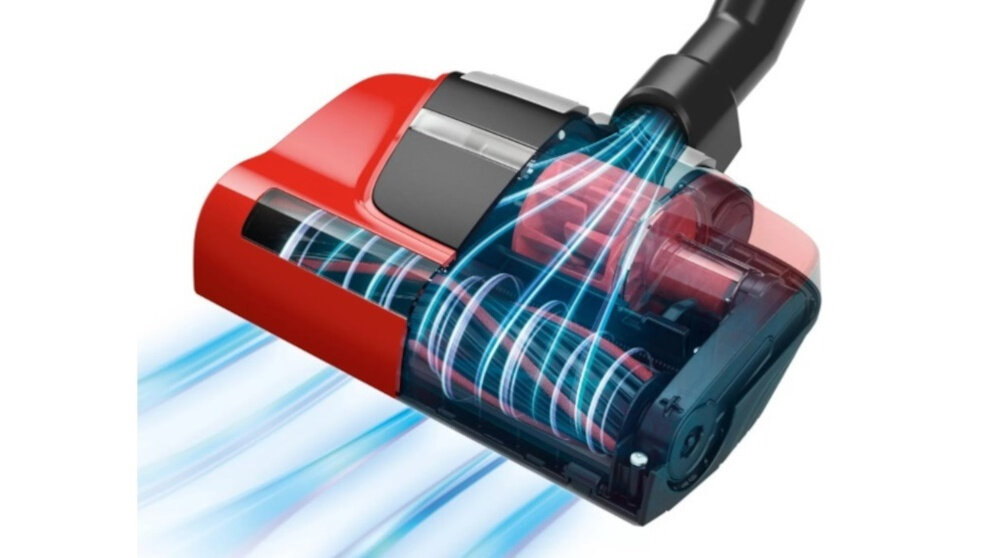 Odkurzacz BOSCH BGBS4PET1 regulacja mocy elektroniczna do wszystkich rodzajow podlog szczotka turbo AirTurbo Plus
